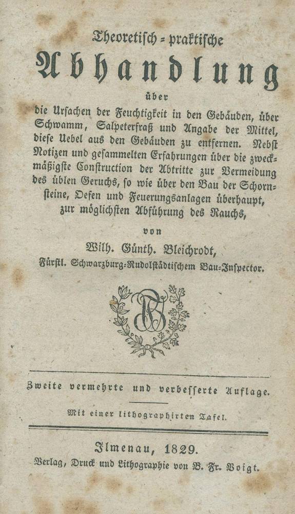 Große Abbildung Nr.1: 138-2035 Bleichrodt,W.G.: (Verschiedene Gebiete - Varia, Öfen, Hausschwamm)