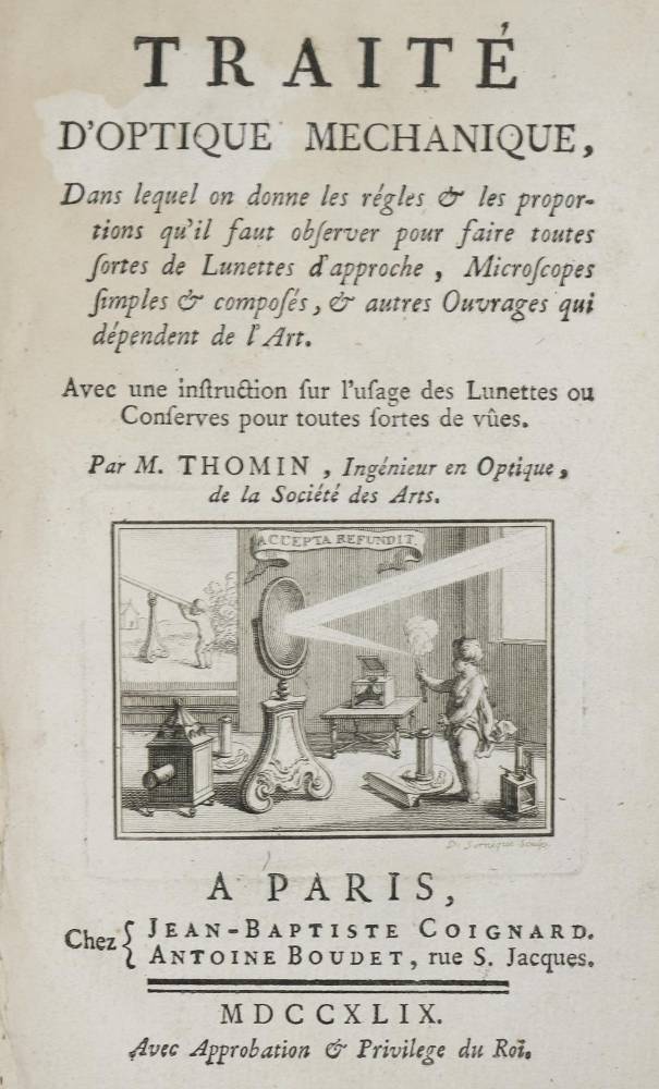 Große Abbildung Nr.1: 138-2039 Thomin,M.: (Verschiedene Gebiete - Varia, Optik)
