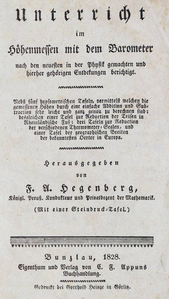 Große Abbildung Nr.1: 138-2041 Hegenberg,F.A.: (Verschiedene Gebiete - Varia, Physik)