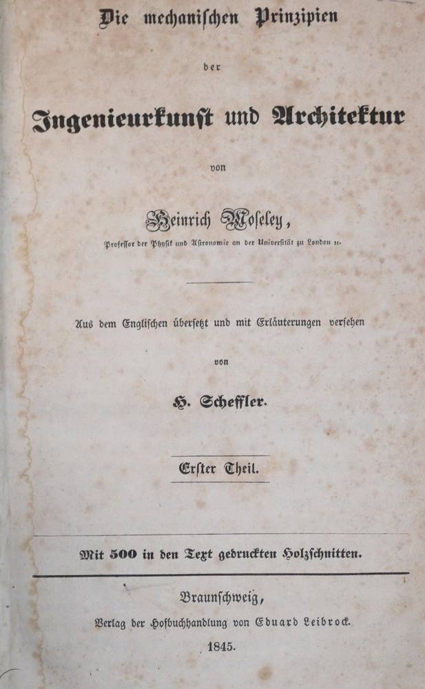Große Abbildung Nr.1: 138-2064 Moseley,H.: (Verschiedene Gebiete - Varia, Technik und Handwerk)