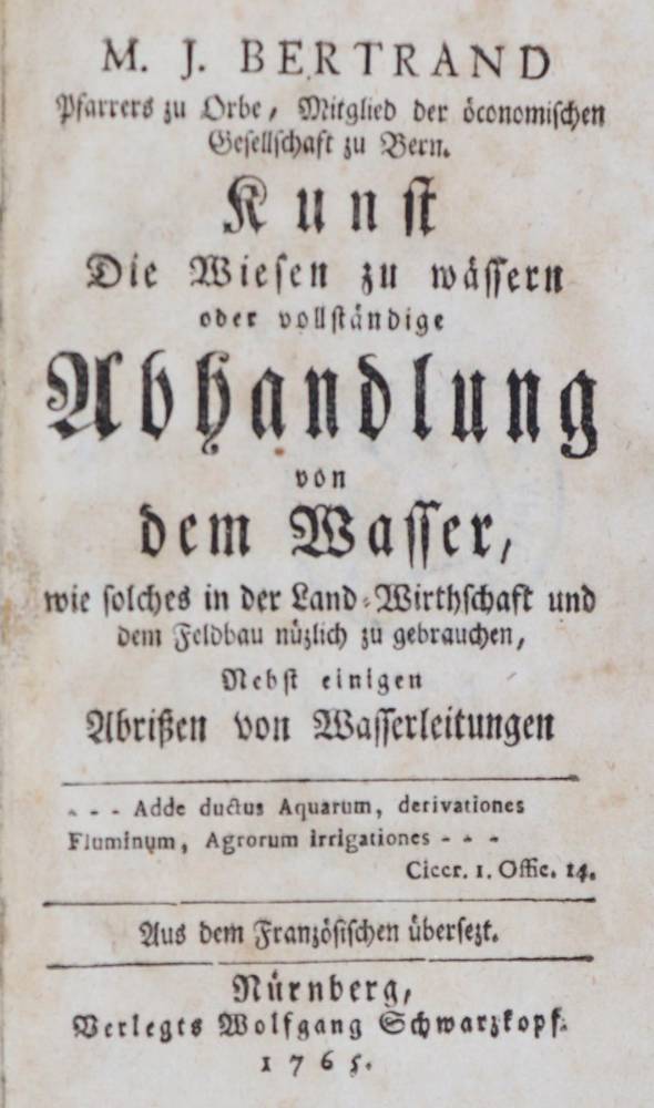 Große Abbildung Nr.1: 138-2079 Bertrand,M.J.: (Verschiedene Gebiete - Varia, Wasserbau)
