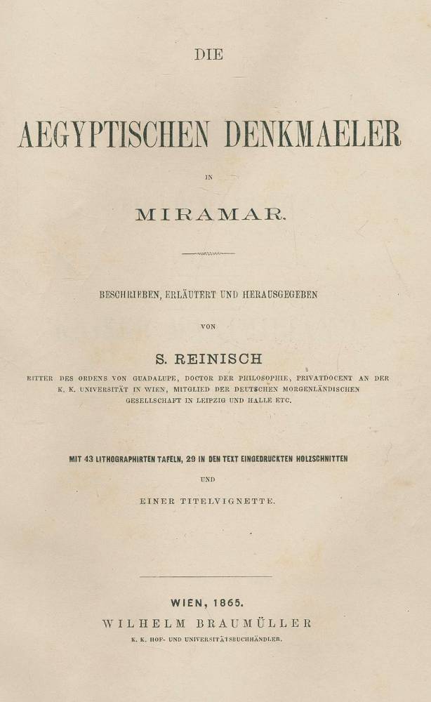 Große Abbildung Nr.1: 138-2092 Reinisch,S.: (Afrika, Ägypten)
