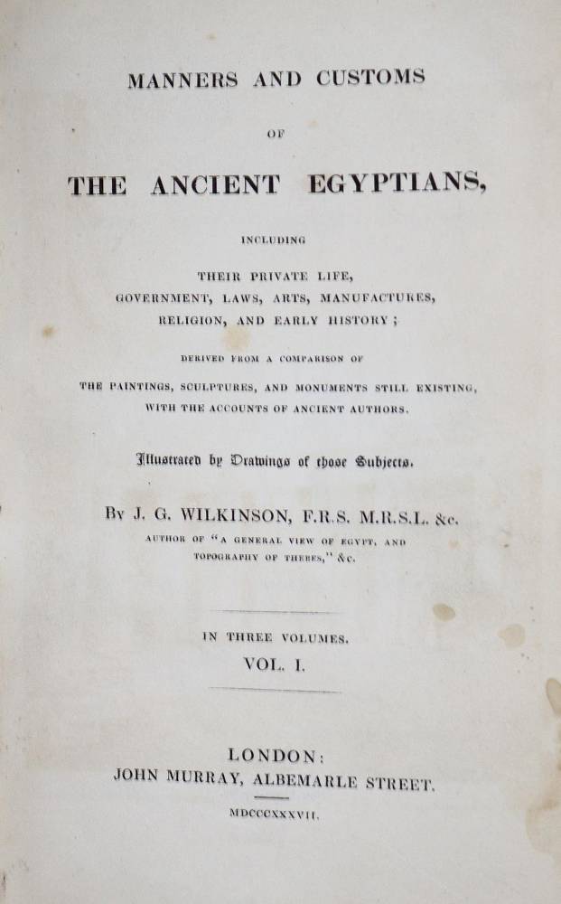 Große Abbildung Nr.3: 138-2093 Wilkinson,J.G.: (Afrika, Ägypten)
