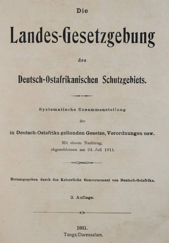 Große Abbildung Nr.1: 138-2098 Landes-Gesetzgebung, Die,: (Afrika)