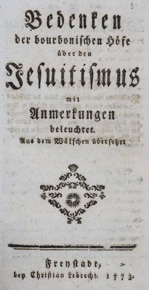 Große Abbildung Nr.1: 138-210 Drei Werke.: (Jesuiten)