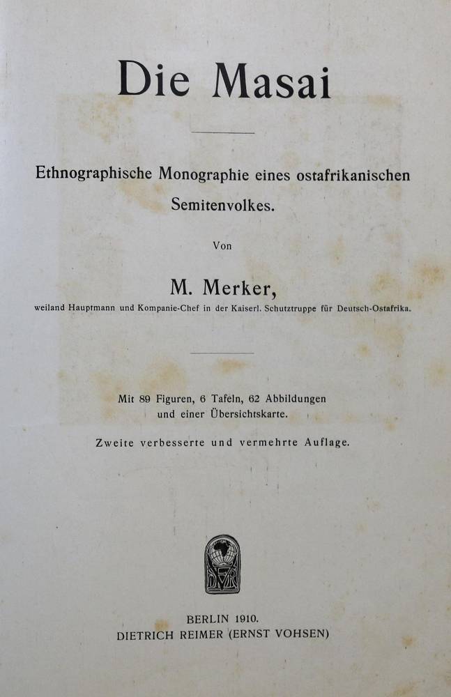Große Abbildung Nr.2: 138-2100 Merker,M.: (Afrika)