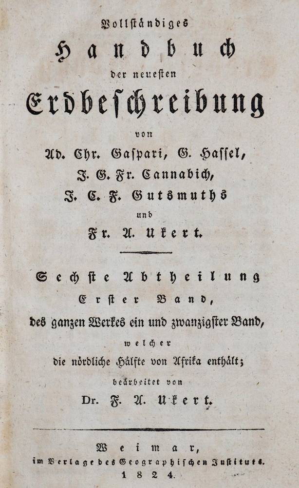 Große Abbildung Nr.1: 138-2109 Ukert,F.A.: (Afrika)