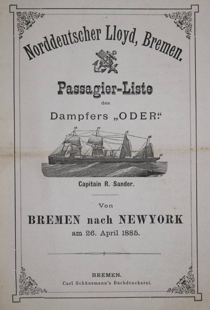 Große Abbildung Nr.1: 138-2112 Norddeutscher Lloyd.: (Amerika, Auswanderung)