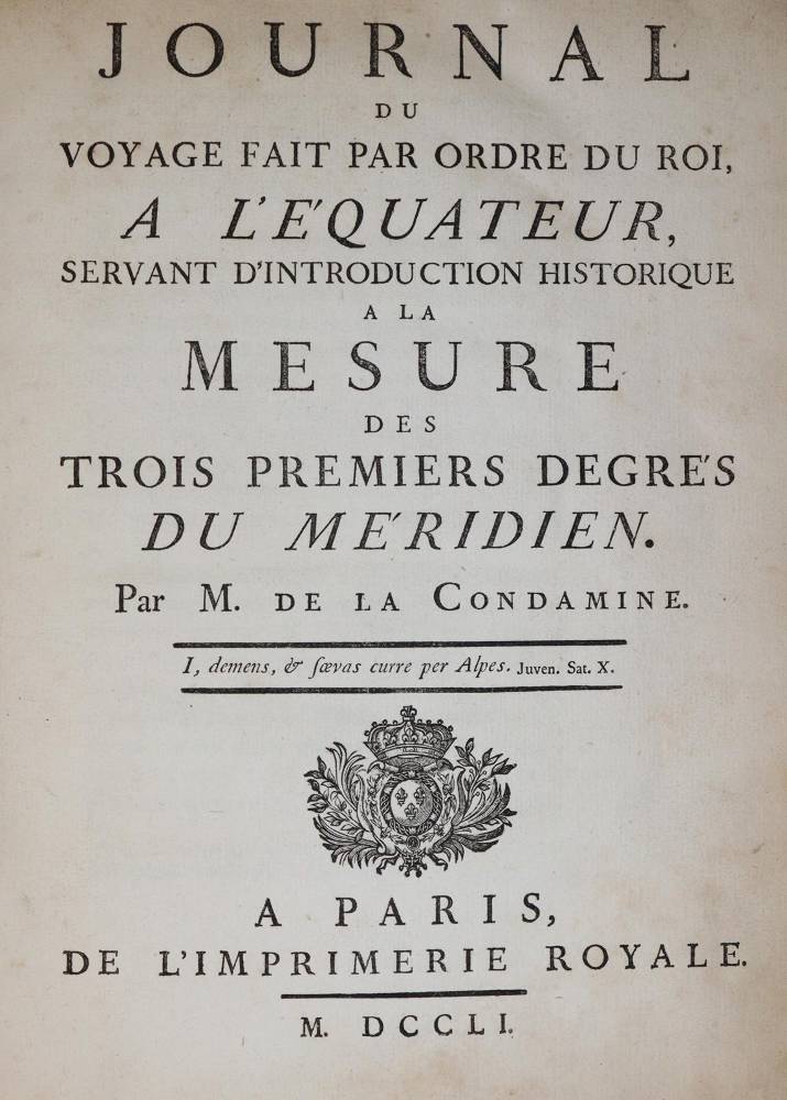 Große Abbildung Nr.1: 138-2124 La Condamine,C.M.de.: (Amerika)