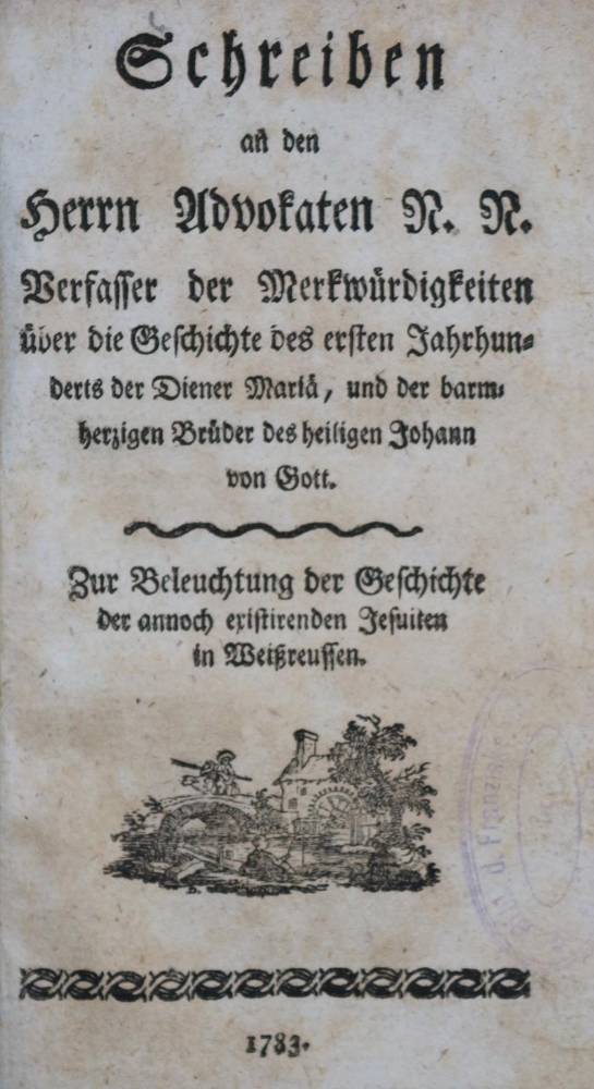 Große Abbildung Nr.1: 138-213 Weissrußland.: (Jesuiten)