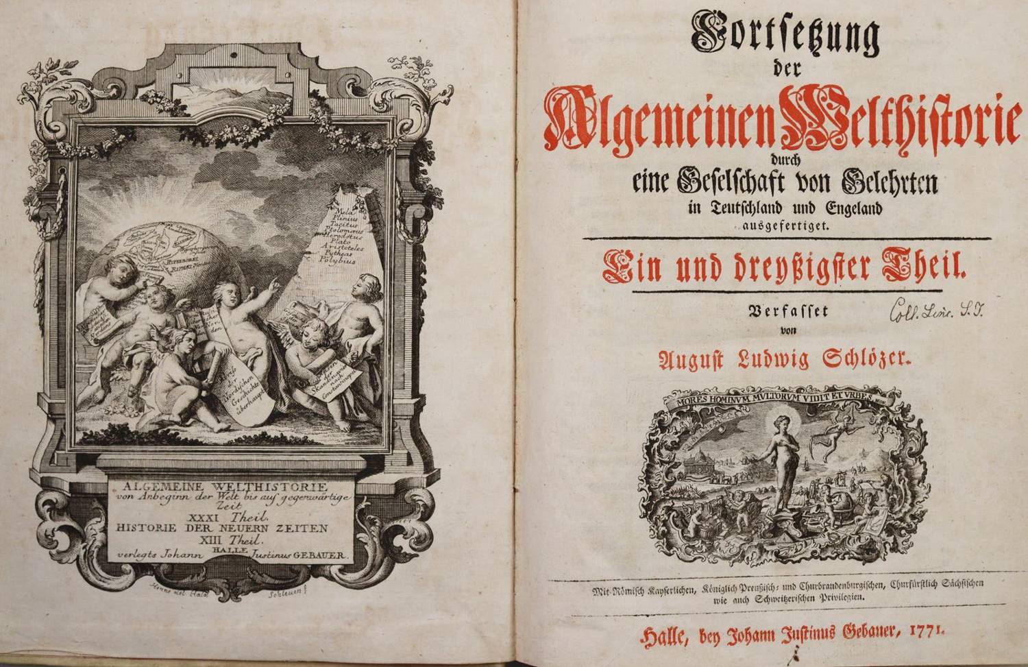 Große Abbildung Nr.1: 138-2150 Schlözer,A.L. (Hrsg.).: (Arktis-Antarktis-Nordländer)