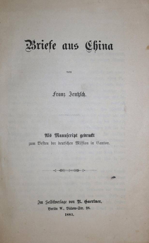 Große Abbildung Nr.1: 138-2161 Jentzsch,F.: (Asien, China)