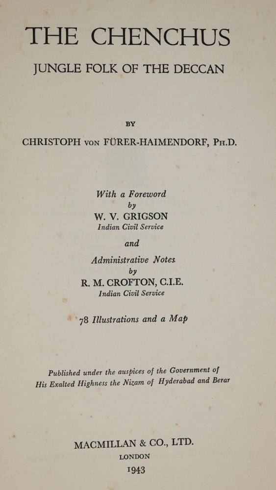 Große Abbildung Nr.2: 138-2178 Fürer-Haimendorf,C.v.: (Asien, Indien)