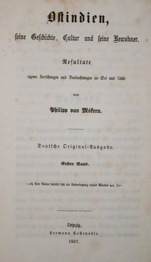 Große Abbildung Nr.1: 138-2182 Mökern,P.v.: (Asien, Indien)