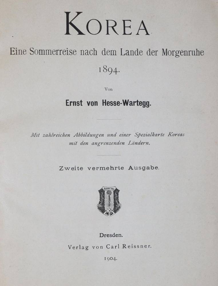Große Abbildung Nr.1: 138-2193 Hesse-Wartegg,E.v.: (Asien, Korea)