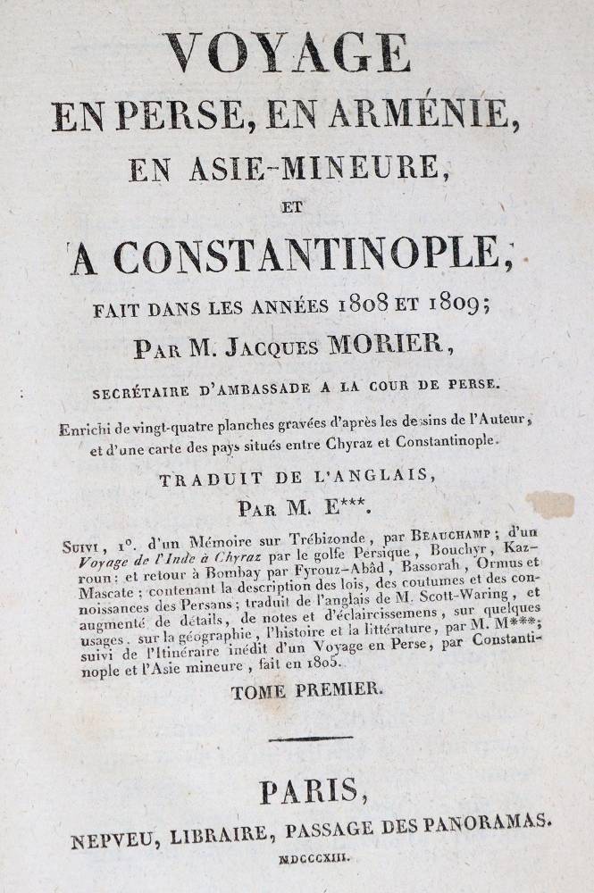 Große Abbildung Nr.6: 138-2198 Morier,J.: (Asien, Persien)