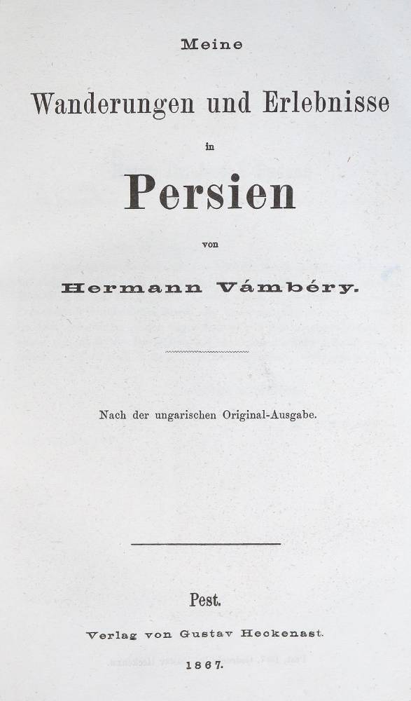 Große Abbildung Nr.2: 138-2201 Vambery,H.: (Asien, Persien)