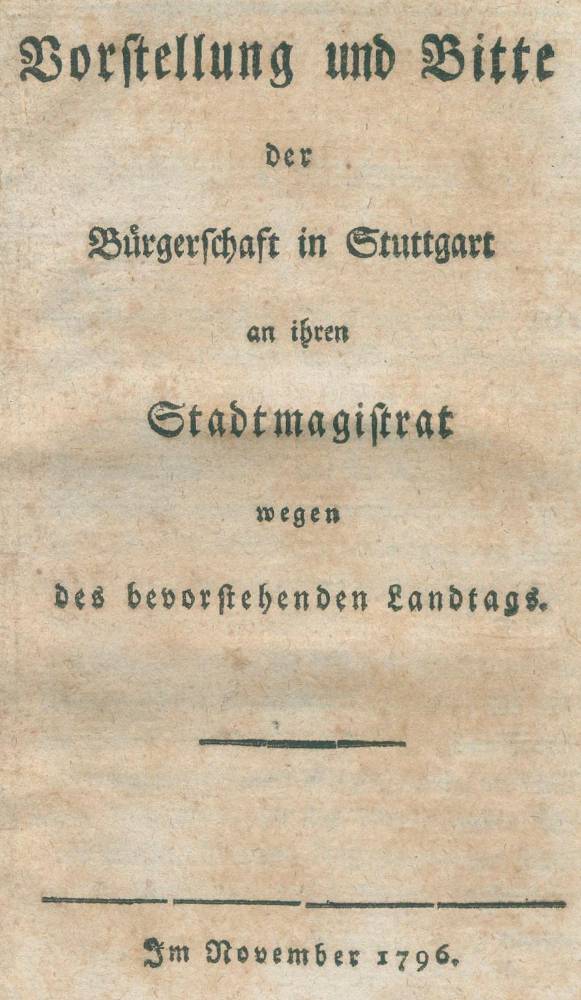 Große Abbildung Nr.1: 138-2225 Sammelband mit 10 württemb.  Staatswissenschaft.: (Deutschland, Baden-Württemberg)