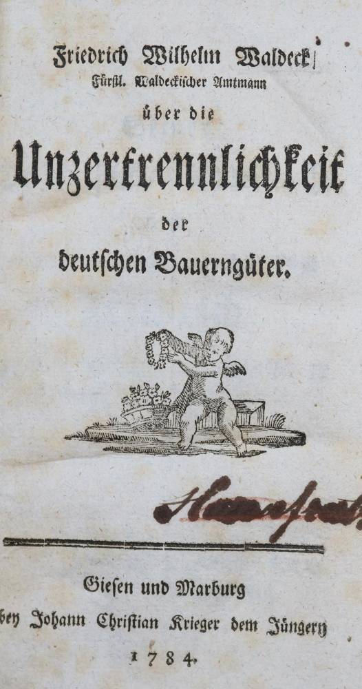 Große Abbildung Nr.1: 138-2227 Waldeck,F.W.: (Deutschland, Bauerngüter)