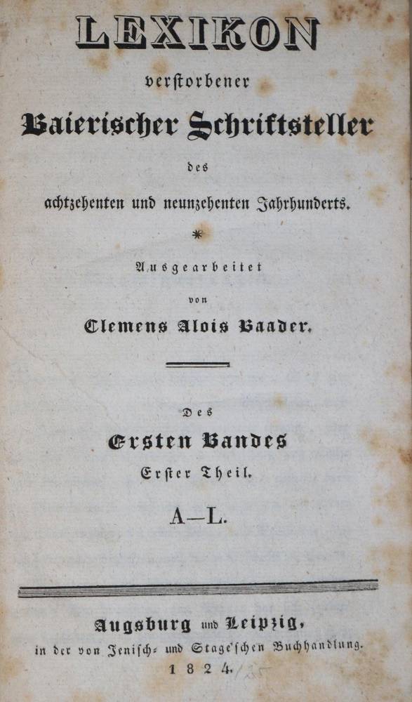 Große Abbildung Nr.3: 138-2228 Baader,C.: (Deutschland, Bayern)