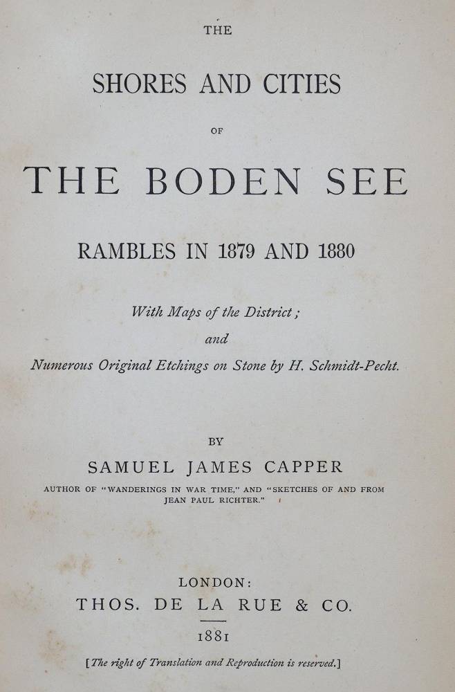 Große Abbildung Nr.1: 138-2249 Capper,S.J.: (Deutschland, Bodensee)
