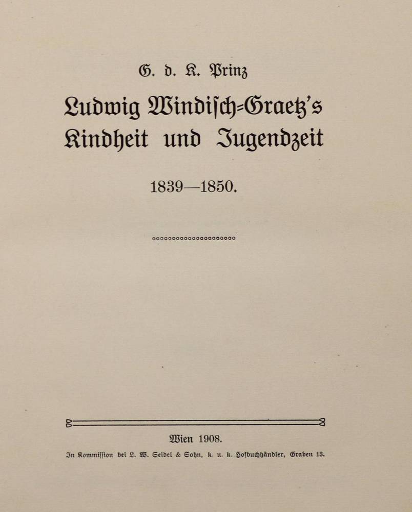 Große Abbildung Nr.3: 138-2259 Windisch-Graetz,L.: (Deutschland, Einband)