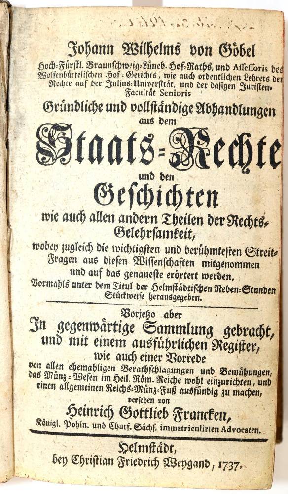 Große Abbildung Nr.1: 138-2271 Göbel,J.W.v.: (Deutschland)