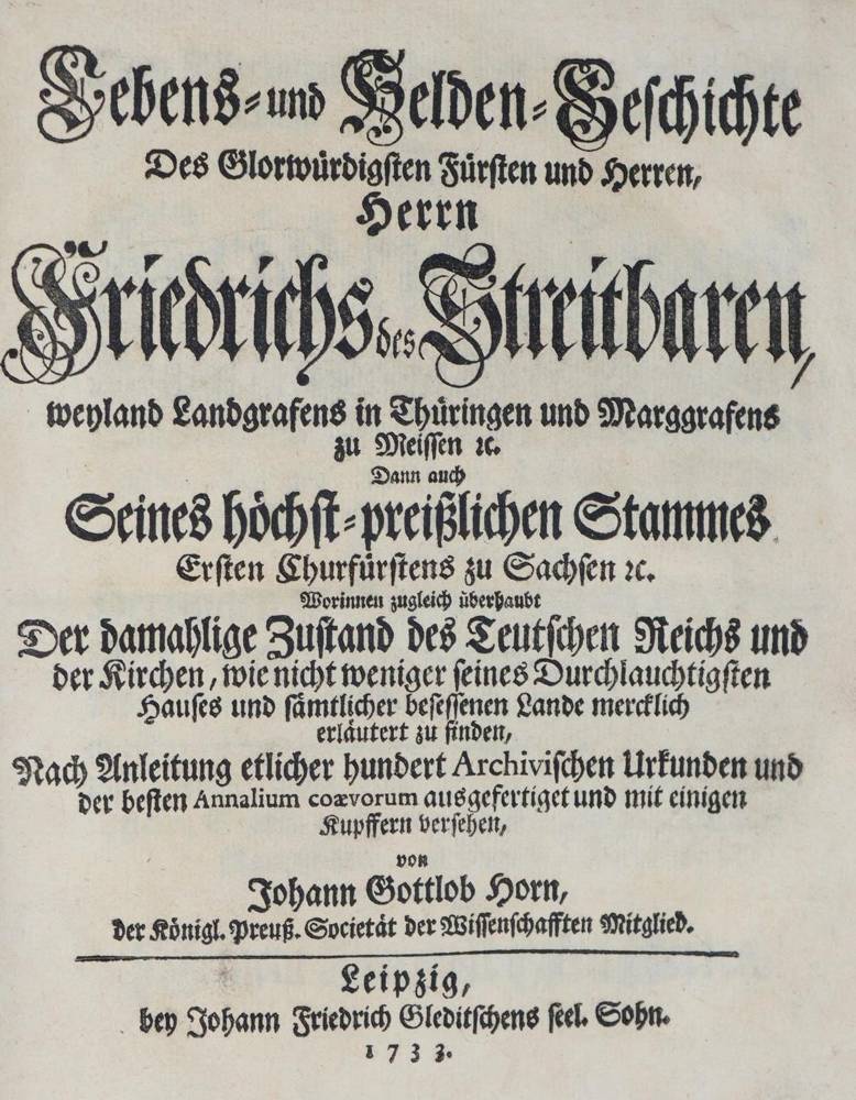 Große Abbildung Nr.1: 138-2281 Horn,J.G.: (Deutschland)