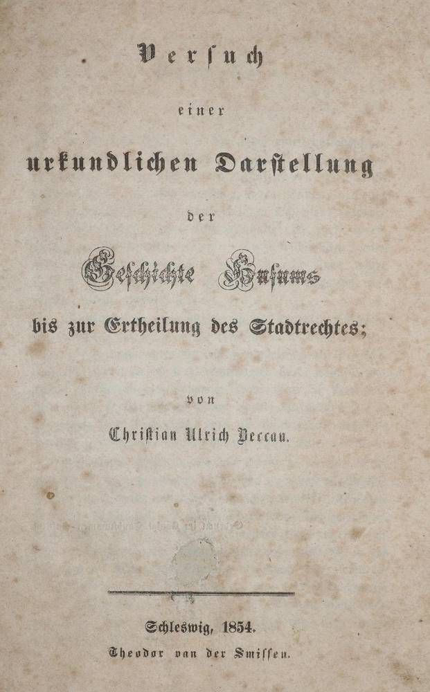 Große Abbildung Nr.1: 138-2282 Beccau,C.U.: (Deutschland, Husum)