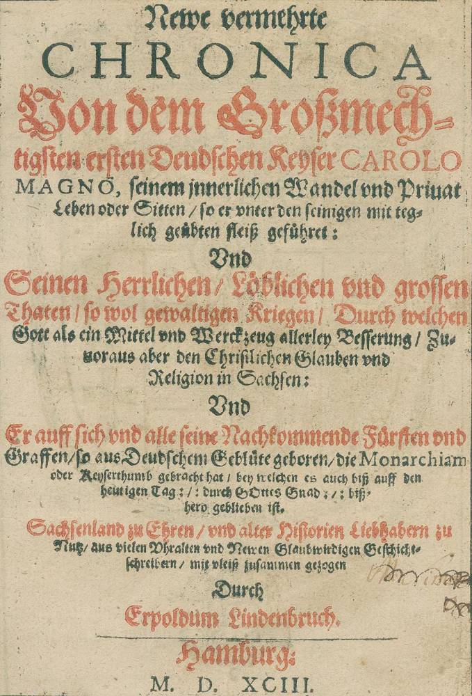 Große Abbildung Nr.1: 138-2285 Lindenbrog,E.: (Deutschland, Karl der Große)