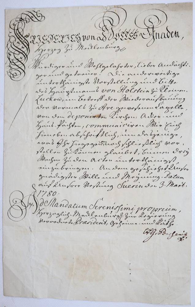 Große Abbildung Nr.3: 138-2304 Briefwechsel,: (Deutschland, Mecklenburg, Groß Luckow)