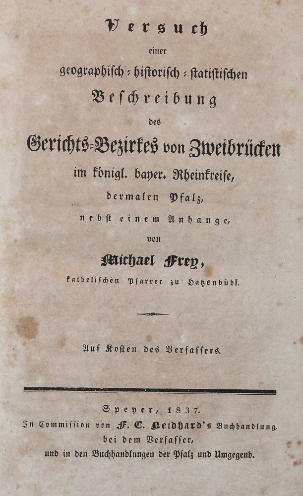 Große Abbildung Nr.1: 138-2319 Frey,M.: (Deutschland, Pfalz)