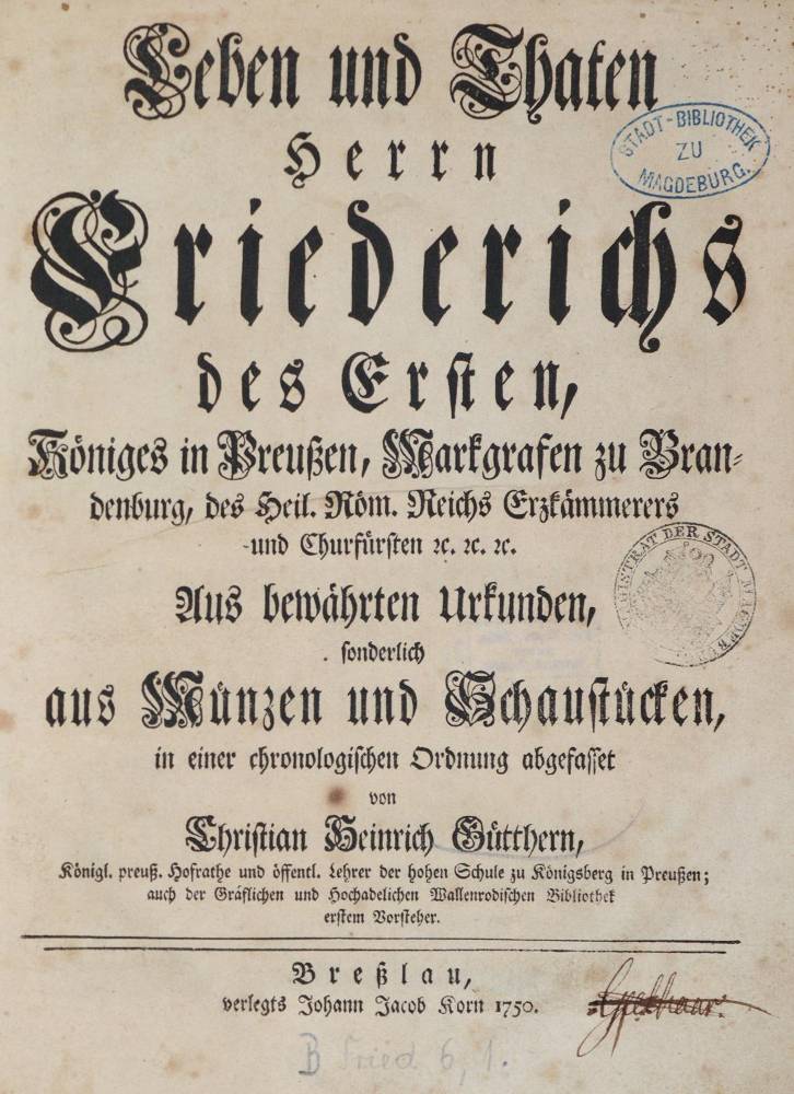 Große Abbildung Nr.1: 138-2335 Gütther,C.H.: (Deutschland, Preussen)