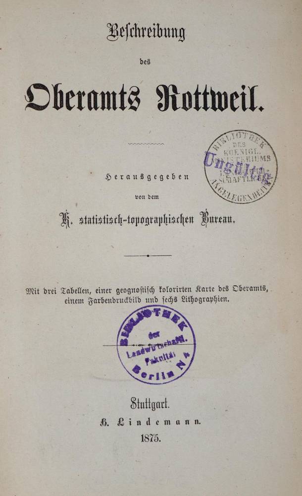Große Abbildung Nr.1: 138-2351 (Riecke).: (Deutschland, Rottweil)