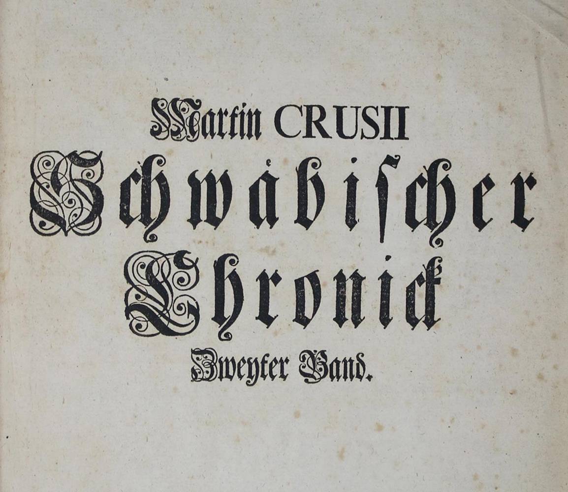 Große Abbildung Nr.1: 138-2365 Crusius,M.: (Deutschland, Schwaben)