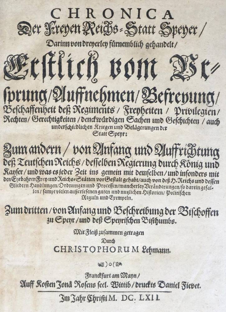 Große Abbildung Nr.1: 138-2371 Lehmann,C.: (Deutschland, Speyer)