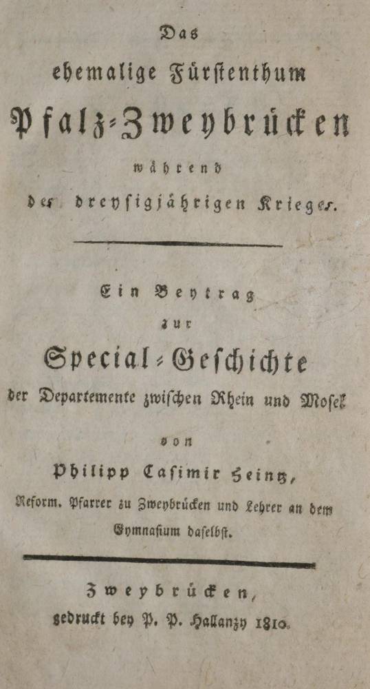 Große Abbildung Nr.1: 138-2395 Heintz,P.C.: (Deutschland, Zweibrücken)