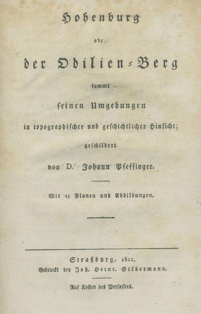 Große Abbildung Nr.1: 138-2406 Pfeffinger,: (Frankreich, Hohenburg)