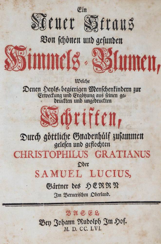Große Abbildung Nr.1: 138-241 Lutz,S.: (Alte Drucke, Handschriften und Theologie)