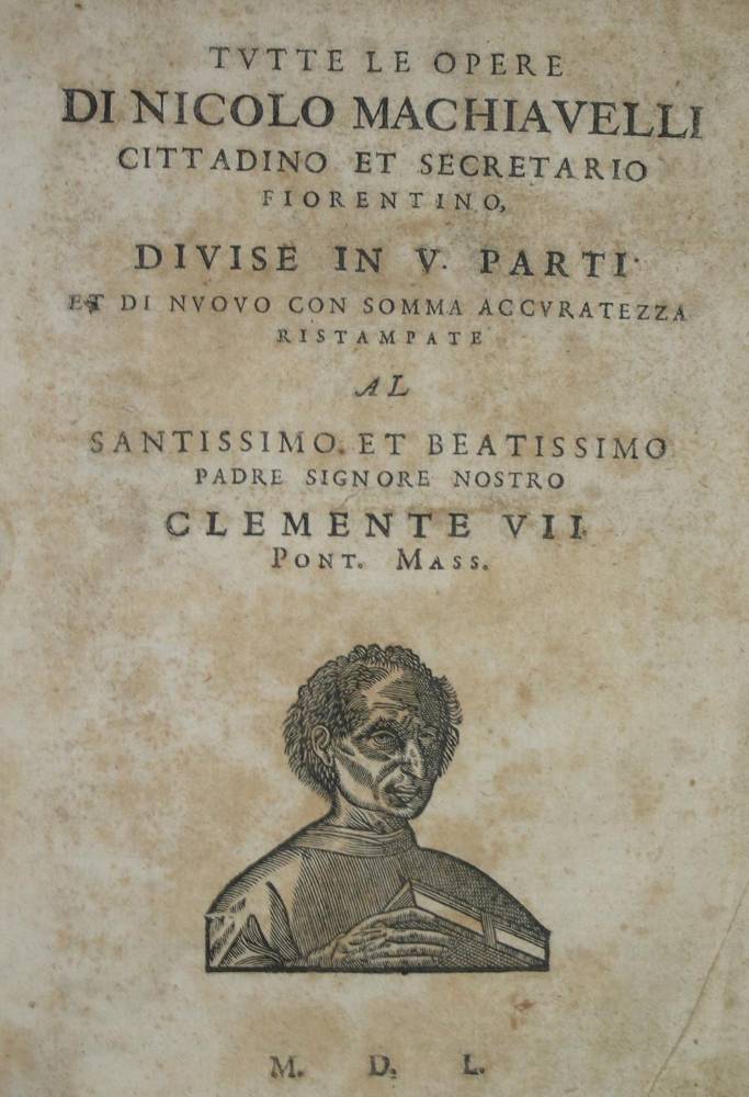 Große Abbildung Nr.1: 138-242 Machiavelli,N.: (Alte Drucke, Handschriften und Theologie)