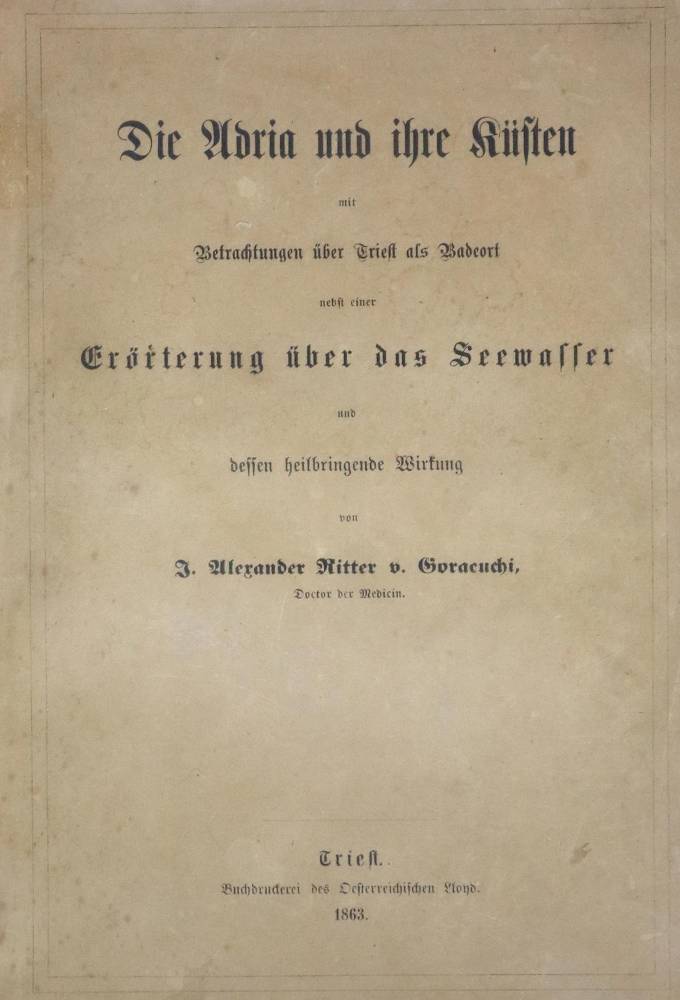 Große Abbildung Nr.1: 138-2426 Goracuchi,J.A.Ritter v.: (Italien, Adria)