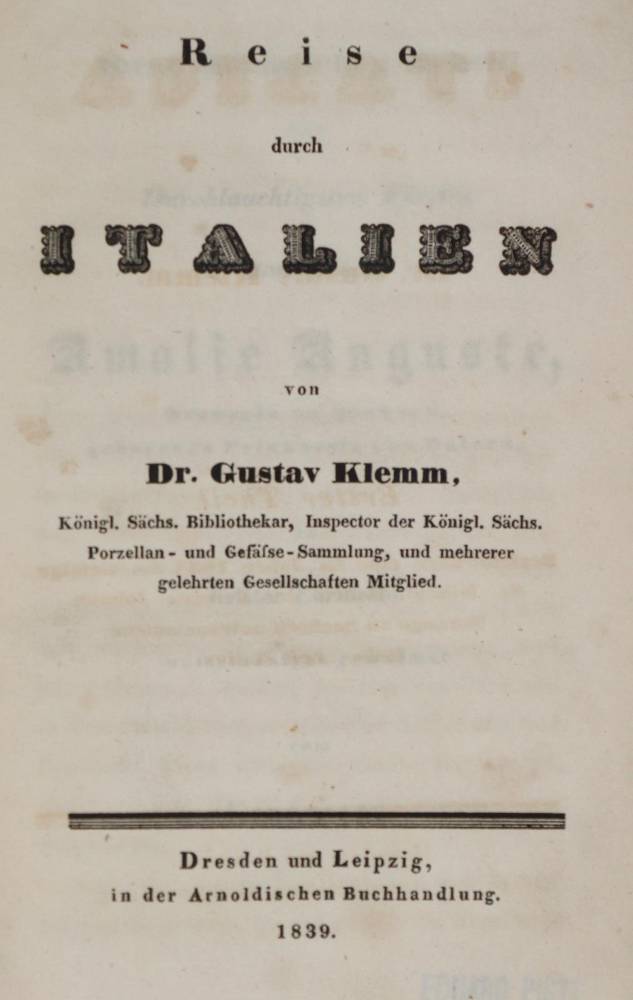 Große Abbildung Nr.1: 138-2444 Klemm,G.: (Italien)