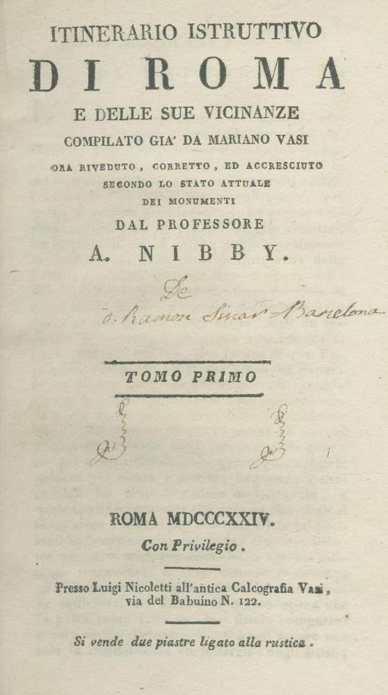 Große Abbildung Nr.1: 138-2460 Nibby,A.: (Italien, Rom)