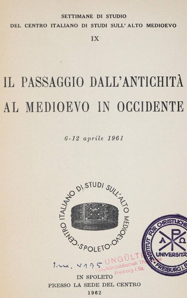 Große Abbildung Nr.3: 138-2468 Settimane di Studio: (Italien)