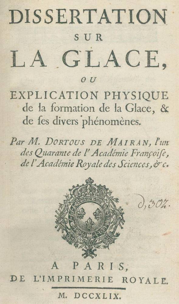 Große Abbildung Nr.1: 138-2545 Dortous de Mairan (Jacques Jean).: (Verschiedene Länder - Geschichte, Alpen und Alpinismus)