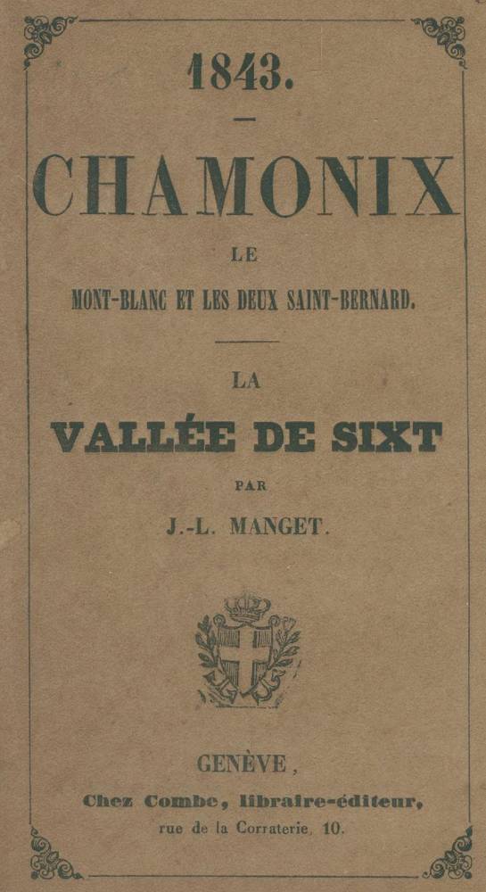 Große Abbildung Nr.1: 138-2553 Manget,J.L.: (Verschiedene Gebiete - Varia, Alpen und Alpinismus)
