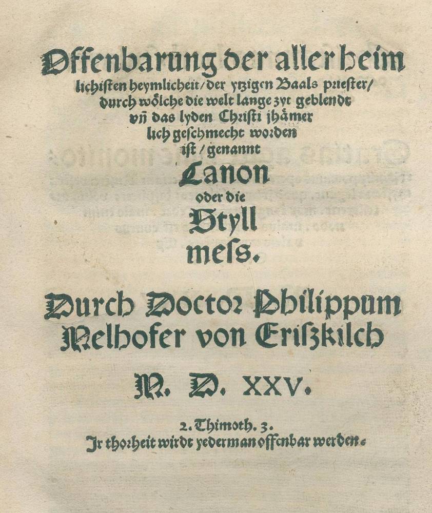 Große Abbildung Nr.1: 138-256 Melhofer,P.: (Alte Drucke, Handschriften und Theologie)