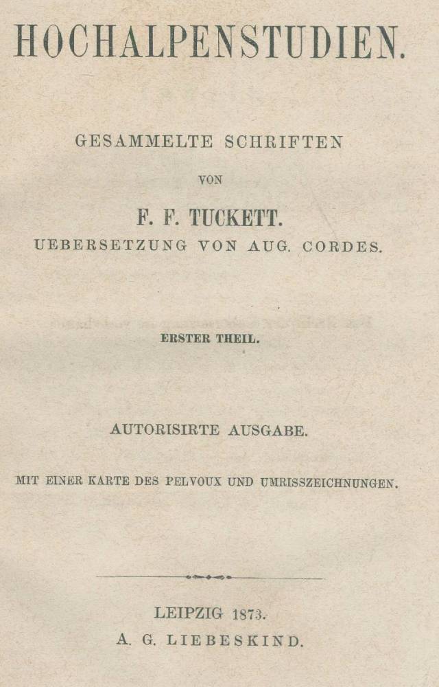 Große Abbildung Nr.2: 138-2566 Tuckett,F.F.: (Verschiedene Länder - Geschichte, Alpen und Alpinismus)