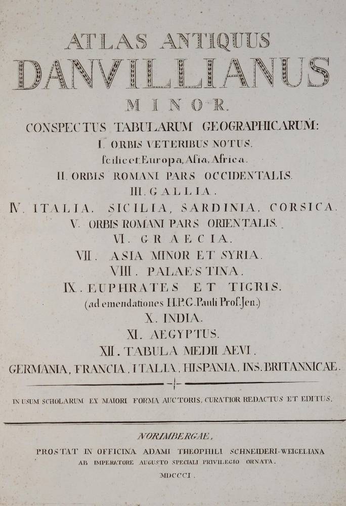 Große Abbildung Nr.1: 138-2570 Anville,(J.B.B.d').: (Verschiedene Länder - Geschichte, Atlanten)