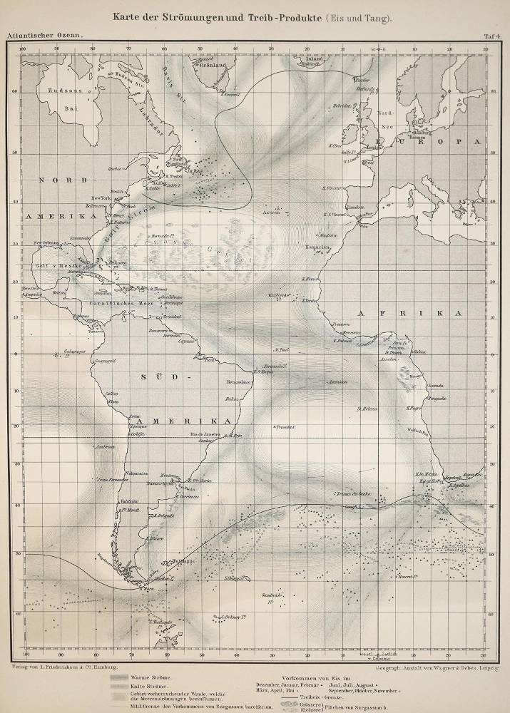 Große Abbildung Nr.1: 138-2571 Atlantischer Ozean.: (Verschiedene Länder - Geschichte, Atlanten)